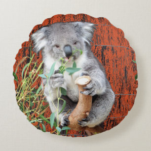 Koala Snack Time Round Cushion