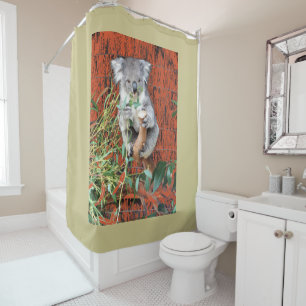 Koala Snack Time Shower Curtain
