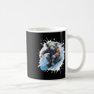 Koala Snowboarding Animal Snowboard Coffee Mug