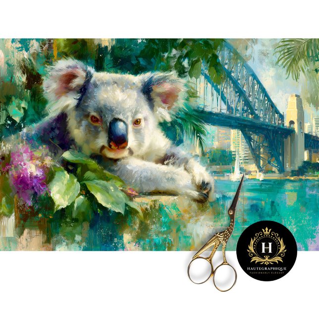 Koala & Sydney Harbour Bridge Decoupage Tissue Paper (Creator Uploaded)