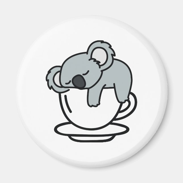 Koala Tea Magnet (Front)