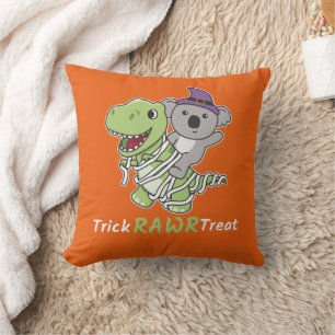 Koala Trick Rawr Treat T-rex Mummy Costume Cushion
