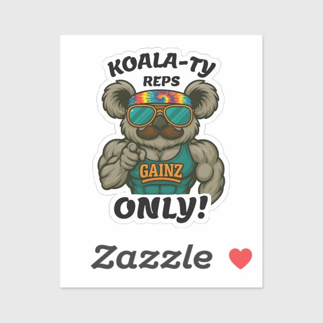 Koala-ty Reps Only – Funny Koala Gym Workout (Sheet)