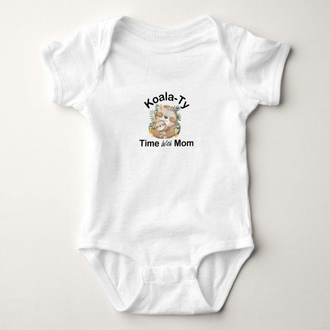 koala ty time with mum Cute Koala Baby Bodysuit (Front)