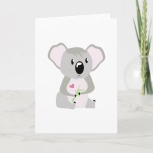 Koala Valentine Holiday Card