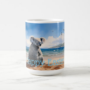 Koala watching the ocean Happy Easter Coffee Mug