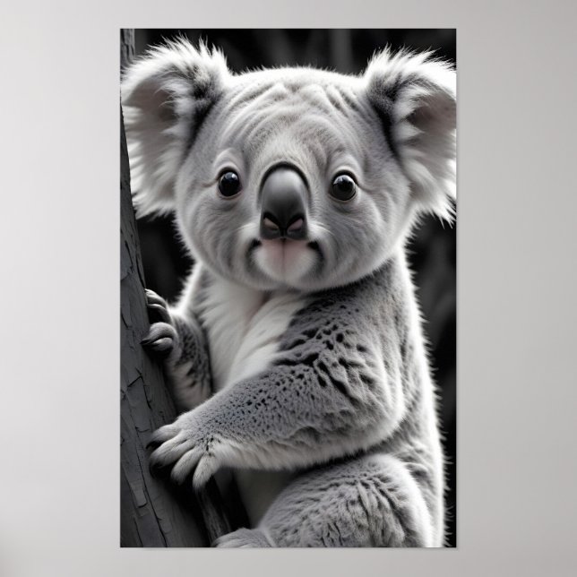 Koala Wildlife Majestic Nature Life Forest Poster (Front)