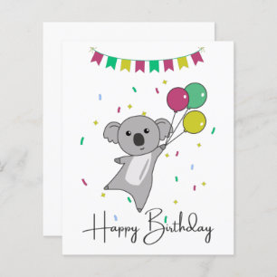 Koala Wishes Happy Birthday To You Koalas