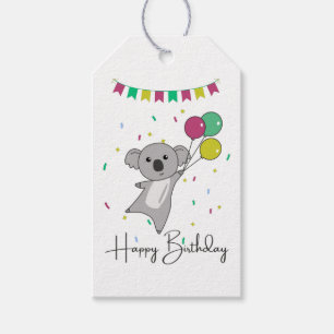 Koala Wishes Happy Birthday To You Koalas Gift Tag