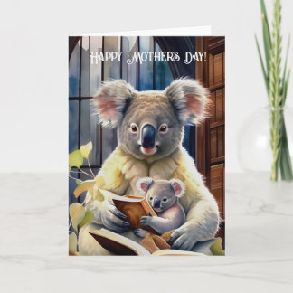Koala with baby - Happy Mother's Day Note Card