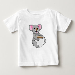 Koala with Coffee Cup Baby T-Shirt