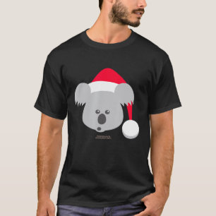 Koala With Santa Hat For Fans Of Australia The Ko T-Shirt