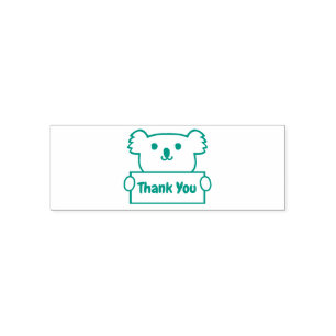 Koala with text self-inking stamp