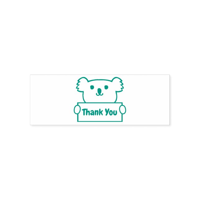 Koala with text self-inking stamp (Design)