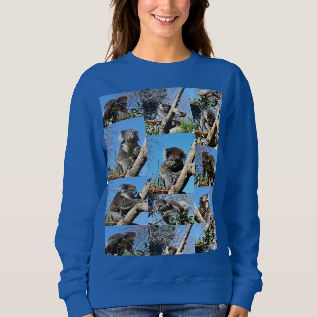 "Koala Wonders: A Heartwarming Photo Collage" Sweatshirt (Front)