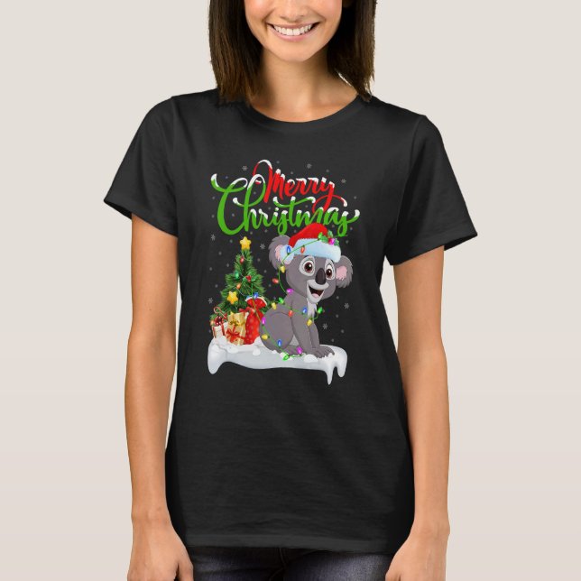 Koala   Xmas Decorations Santa Koala Christmas T-Shirt (Front)