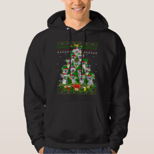 Koala Xmas Lighting Tree Santa Koala Ugly Christma Hoodie