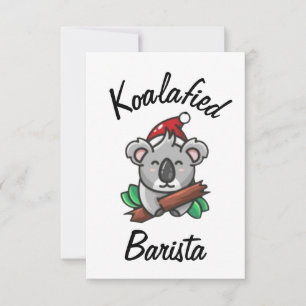 Koalafied Barista Card