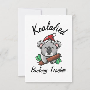 Koalafied Biology Teacher Card