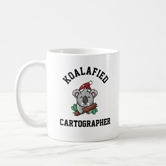 Koalafied Cartographer  Coffee Mug (Left)