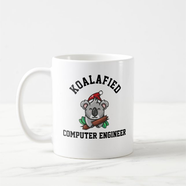 Koalafied Computer Engineer Coffee Mug (Left)