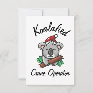 Koalafied Crane Operator Card