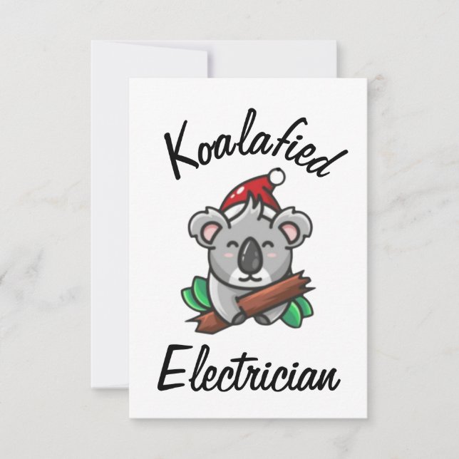 Koalafied Electrician Card (Front)