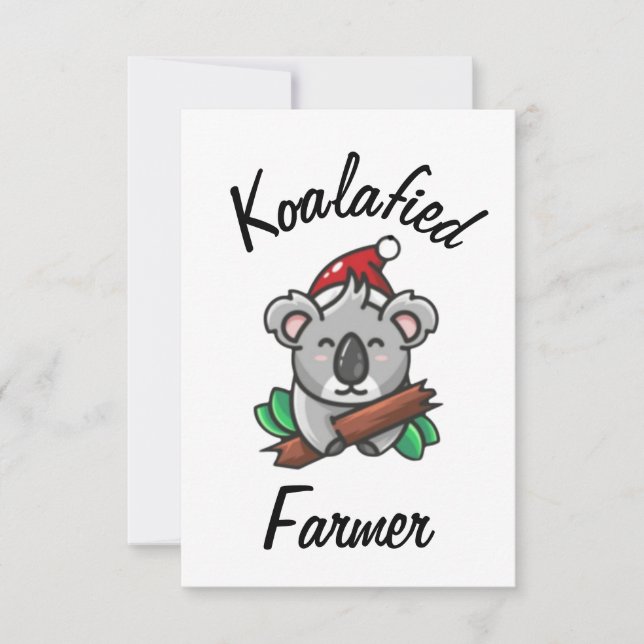 Koalafied Farmer Card (Front)