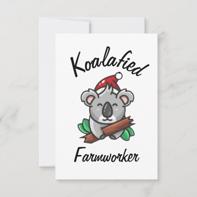 Koalafied Farmworker Card (Front)