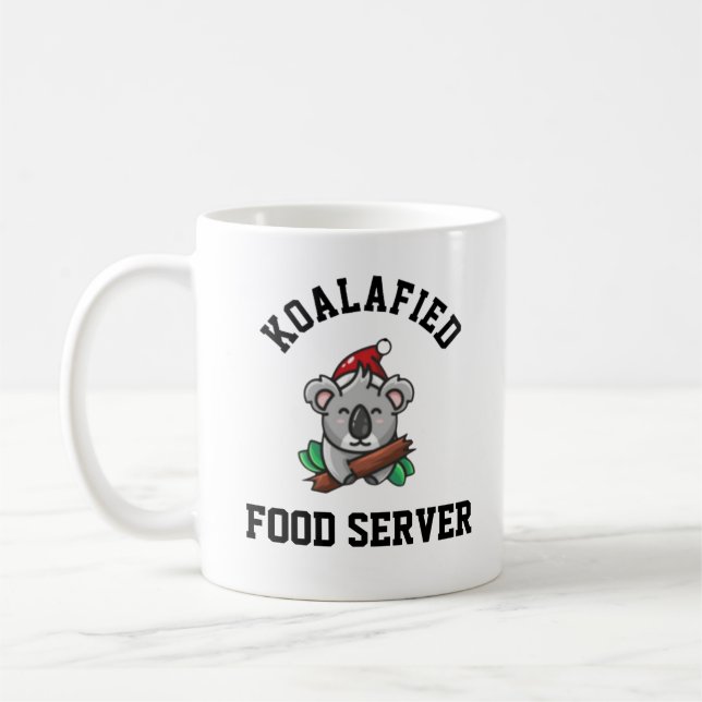 Koalafied Food Server Coffee Mug (Left)