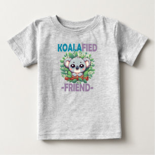 Koalafied Friend funny pun Cute baby Koala cartoon T-Shirt