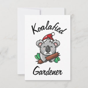 Koalafied Gardener Card