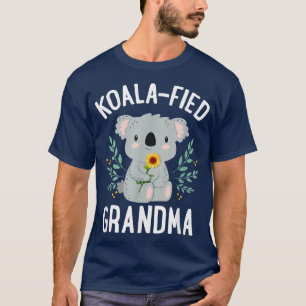 Koalafied Grandma Koala Bear Sunflower Floral Moth T-Shirt