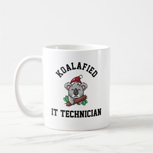 Koalafied It Technician Coffee Mug (Left)