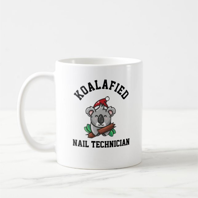 Koalafied Nail Technician  Coffee Mug (Left)