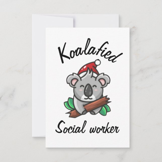 Koalafied Social Worker Card (Front)