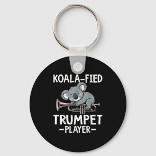 Koalafied Trumpet Player - Koala Lover Trumpeter Key Ring