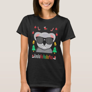 Koalahohohomas Koala With Glasses Christmas Koala T-Shirt