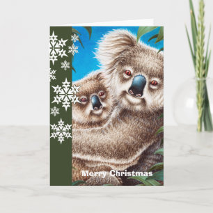 Koalas Christmas Card