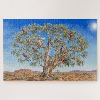 Koalas Drinking Cocktails & Rosellas Jigsaw Puzzle