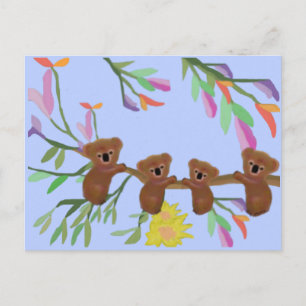 Koalas Hanging Out Postcard