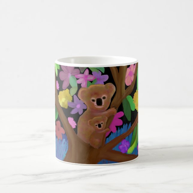 Koalas in the Outback Mugs (Center)