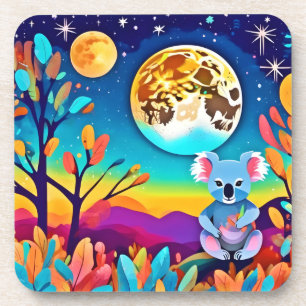 Koala's Moonlit Night Coaster