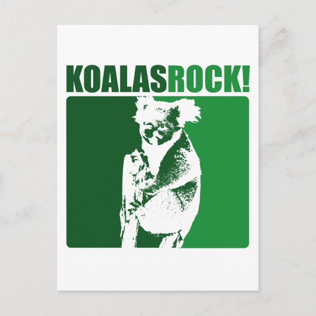Koalas Rock! #4 Postcard (Front)