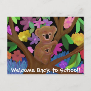 Koalas Welcome Back to School Postcards