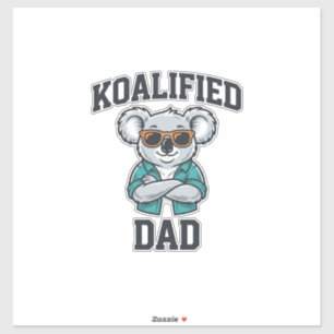 Koalified Dad Cute Koala Father Shirt Design_1