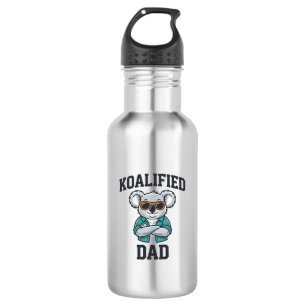 Koalified Dad Cute Koala Father Shirt Design_1 532 Ml Water Bottle