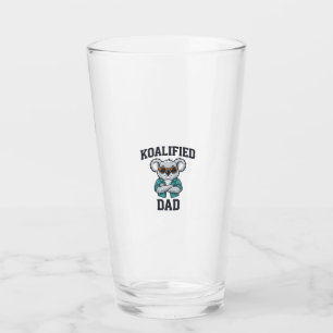 Koalified Dad Cute Koala Father Shirt Design_1 Glass