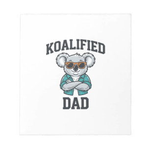 Koalified Dad Cute Koala Father Shirt Design_1 Notepad