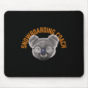 Koalified Snowboarding Coach Snowboarder Funny Win Mouse Pad
